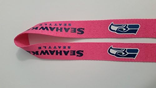 Seattle Seahawks Hot Pink Lanyard Key Chain
