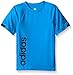 adidas Little Boys' Performance Tee Shirt, Shock Blue, 5