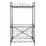 Concept Housewares Metal Wine/ Glass Floor Rack