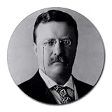 President Theodore Roosevelt round mouse pad