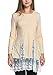 Zeagoo Women's Trendy Long Sleeve Scoop Collar Floral Lace Splicing Blouse Tops
