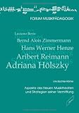 Aspekte des Neuen Musiktheaters und Strategien seiner Vermittlung - Ute B&uuml;chter-R&ouml;mer
