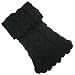 Handmade Neckwarmer or Short Scarf - Bamboo and Cotton Mixed Yarn - Elegant Black (100% Knitted by H