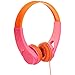 AmazonBasics On-Ear Headphones for Kids - Pink/Orange