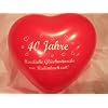10 rote Herzballons 40 Jahre - Rubinhochzeit