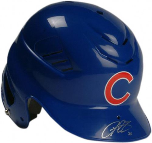 Derrek Lee Chicago Cubs Autographed Rawlings Full-Size Replica Batting Helmet