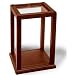 Wood-Trimmed Display Case Holds And Protects Collectibles And Dolls