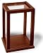 Wood-Trimmed Display Case Holds And Protects Collectibles And Dolls