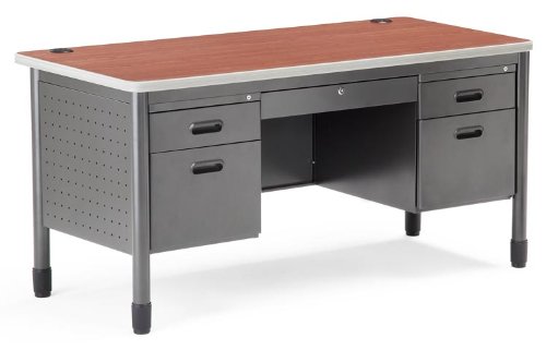 Double Pedestal Steel Desk