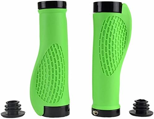 New Universal Ergonomic Rubber Bike Bicycle Cycling Handlebar Grips Lock-On Anti-slip Mountain / Folding / Road Bike (Green)