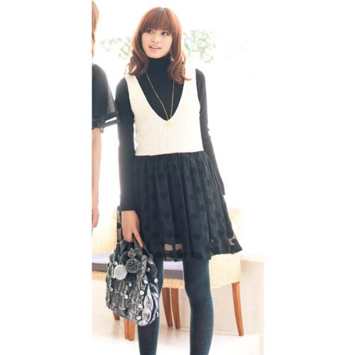 【大きいサイズ】イングリッド（INGRID） ワンピース（異素材ノースリーブワンピース） レディス
