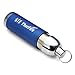 ThorFire LED Keychain Flashlight Mini Pocket EDC Light Torch Tail Click Switch Zoom Adjustable Focus Battery Included, Blue KL01