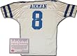 Troy Aikman Dallas Cowboys NFL Hand Signed Authentic Style Home White Football Jersey