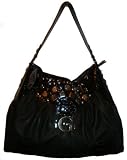 Women's Guess Purse Handbag Large Black Glamour