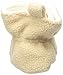 Luvable Friends baby girls Cozy Fleece Booties Slipper Sock, Cream Tan, 0-6 Months Infant US