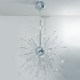 Lenka 90 Light Chandelier Chrome-Crystal