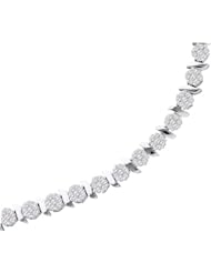 3.0ct-Diamond Flower Bracelet