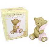 Baby Christening Gifts. Money Box Teddy Bear With Girls Pink Blanket