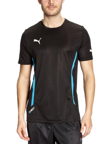 PUMA Herren T-Shirt v.11 Speed, black-dresden blue, S, 652860 26 Preisvergleich