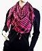 Houndstooth Square Shawl, 6 Pink and Black