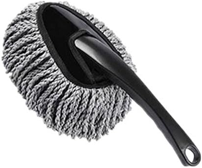 Car Duster, Xustore Grey Mini Portable Handheld Microfiber Brush, Automotive/ House Cleaning Supplies