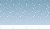 Christmas Winter Sky Backdrop 4ft. x 30ft. Pkg/1
