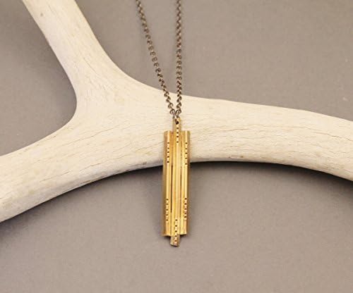 Sanctuary brass native deco necklace- short