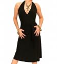 Blue Banana Black Halter Neck Wrap Dress
