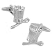 Silver Chef Cook Hat Cufflinks