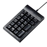 【サンワサプライ】ドイツCherry社製キースイッチ採用の本格派メカニカルテンキー（ハブ付・ブラック） NT-10UH2BK 派