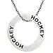 Hockey Message Ring Necklace