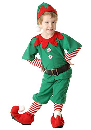 Little Boys' Toddler Happy Christmas Elf Costume