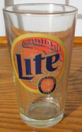 Collectible Miller Lite CLEVELAND INDIANS Beer Glass