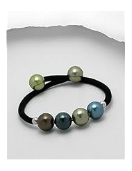 Simulated Velvet Reconstructed shell Bracelet In Zinc