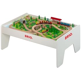BRIO - 96 Piece Brio Railway Set with Play Table