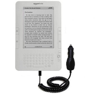 Rapid Car / Auto Charger for the Amazon Kindle 2 / DX - Gomadic Brand w/ TipExchange Technology