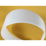 25 White Plastic Headbands - 50mm (2 inch)
