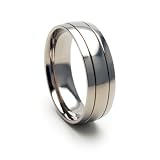 New 8mm Titanium Ring w/ Comfort Fit Band 100's of Sizes & Styles Available