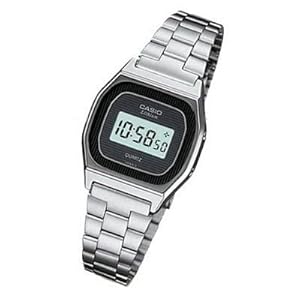 Casio Women's LB611A-8B Silver Stainless-Steel Quartz Watch with Digital Dial (Watch)