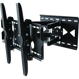 Cantilever Extension DOUBLE ARM Wall Mount TILT BRACKET fits 37 40 42 46 50 52 54 55 58 60 62 inch LCD / LED / Plasma TV of ALL MAKES ALL MODELS
