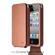 elago S4 Handmade Genuine Leather for iPhone 4/4S - Folder type + HD Professional screen film included