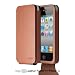 elago S4 Handmade Genuine Leather for iPhone 4/4S - Folder type + HD Professional screen film included