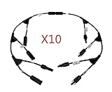 Anlighter® 4 作品太陽 MC4 太陽コネクタ 4 分岐並列 4 ブランチ(10 個セット)