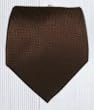 100% Silk Woven Chocolate Brown Herringbone Solid Tie