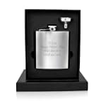 Personalised 6oz Hip Flask YOUR MESSA...