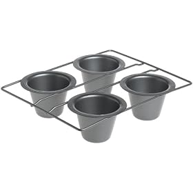 Click here to buy Chicago Metallic Gourmetware 4-Cup Giant Popover Pan by Chicago Metallic.