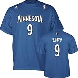 Ricky Rubio adidas Blue Name and Number Minnesota Timberwolves T-Shirt