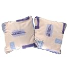 Leaf & Square Pattern Cushion Cover (Pack of 2) (Cushion pad not included)