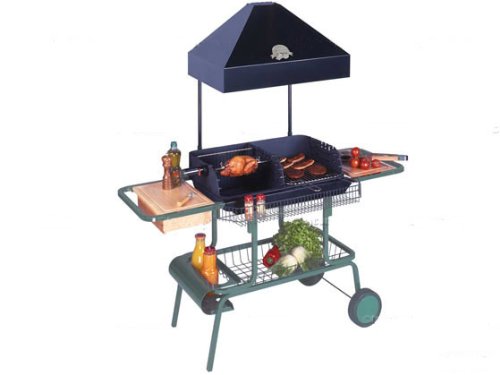 Invicta - Barbecue bois Le grilladin de luxe - grille rectangle : 71 x 42 cm
