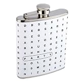 Drinking Flask Word Find 7 oz. Wild Eye Design